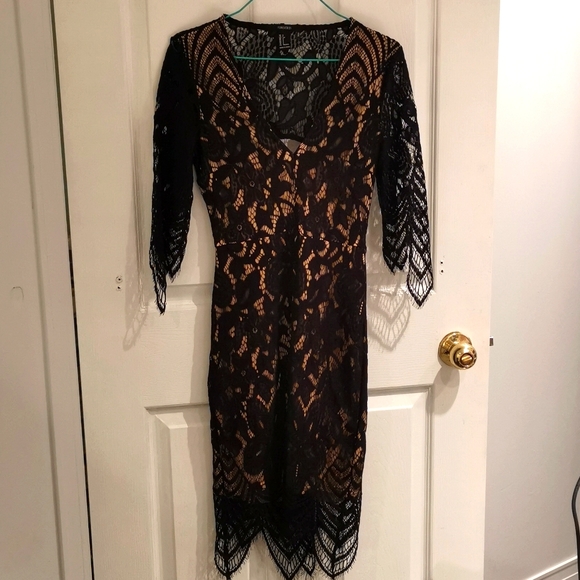 🔥 3 for $30 🔥 Forever 21 Black Lace Dress - Picture 2 of 5